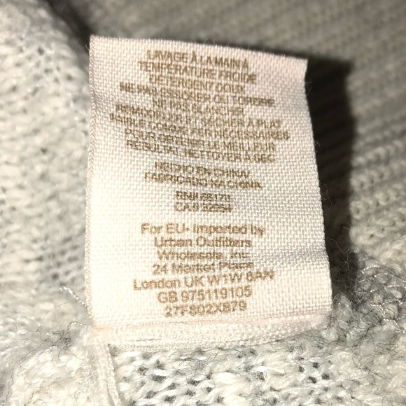 FREE PEOPLE Sweater Womens Oversized XS Beige Grey Moonstone Wool Alpaca - Picture 11 of 13